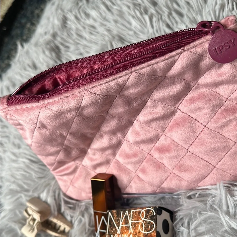NARS Beauty Bundle & Ipsy Bag Pink Quilted NARS Bronzer x2 & Lip Balm Laguna SET